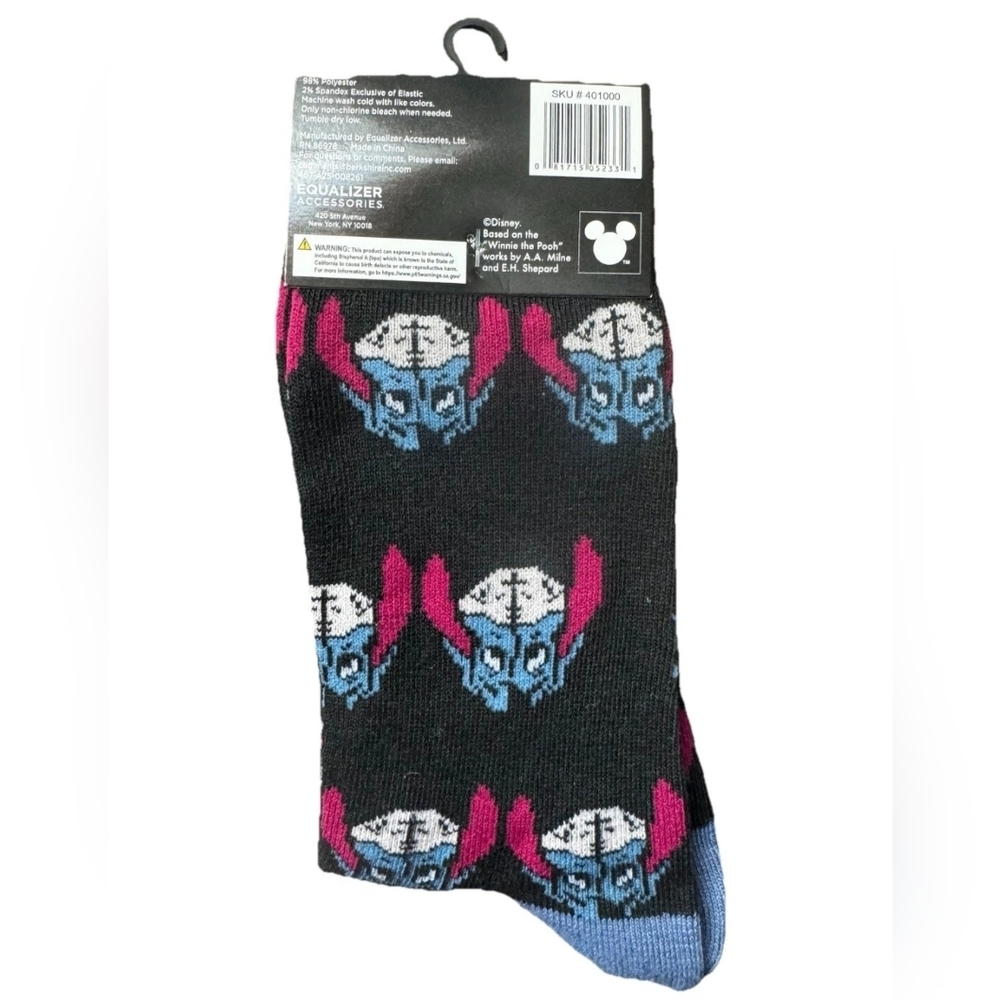 Disney Eeyore Crew Socks New - Picture 2 of 4